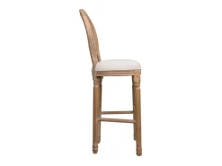 Taburete De Madera Tapizado