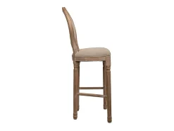 Taburete De Madera Tapizado