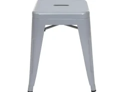 Taburete de metal MCW-A73 (juego de 6), gris