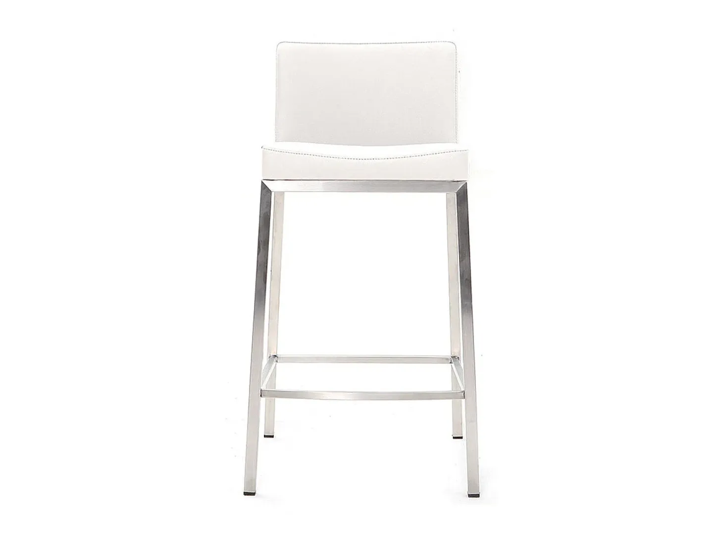 Taburete diseño 66cm blanco lote de 2 EPSILON