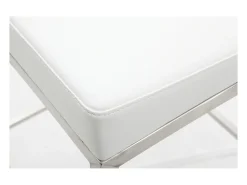 Taburete diseño 66cm blanco lote de 2 EPSILON