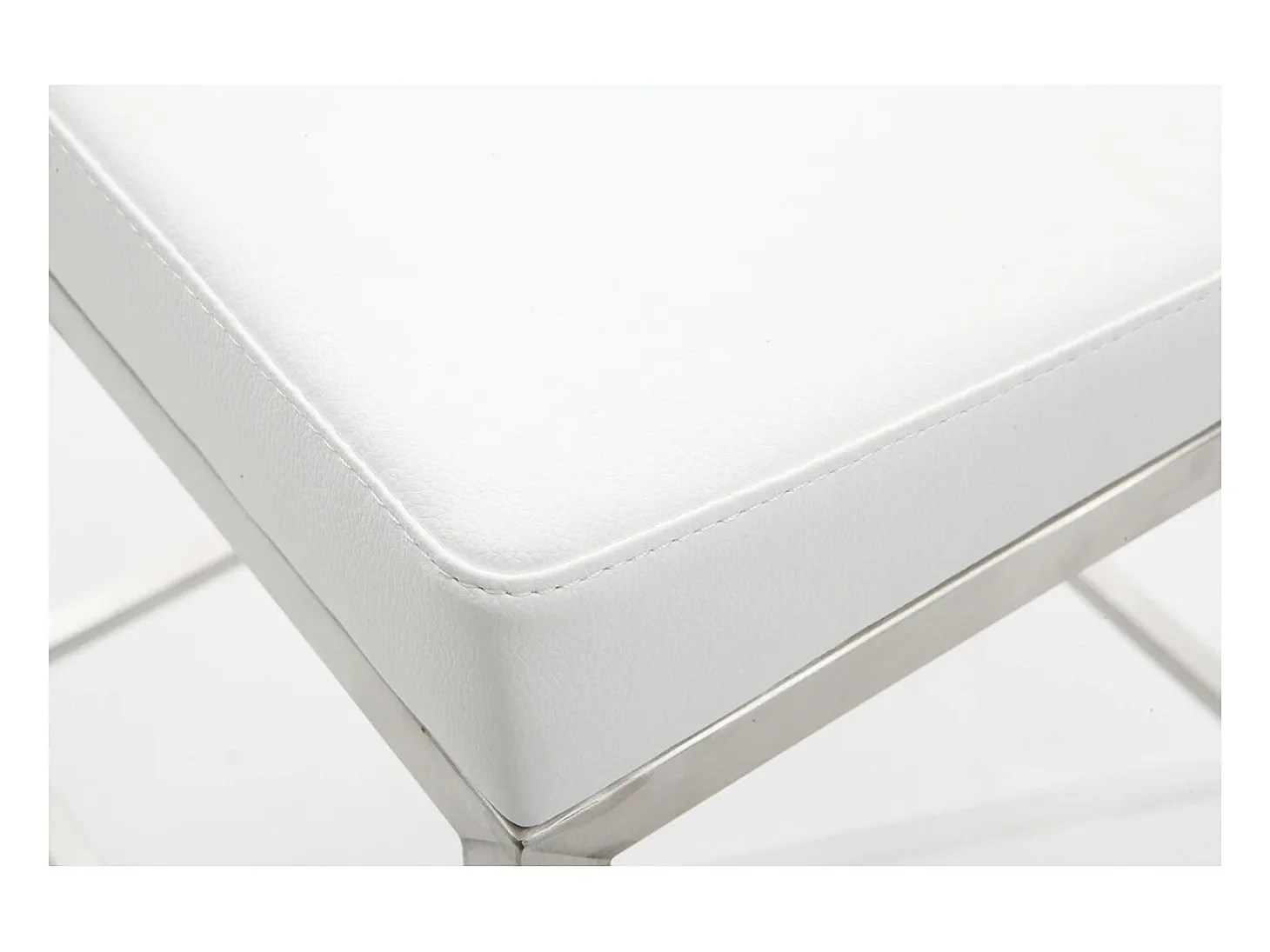 Taburete diseño 66cm blanco lote de 2 EPSILON