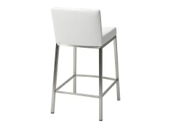 Taburete diseño 66cm blanco lote de 2 EPSILON