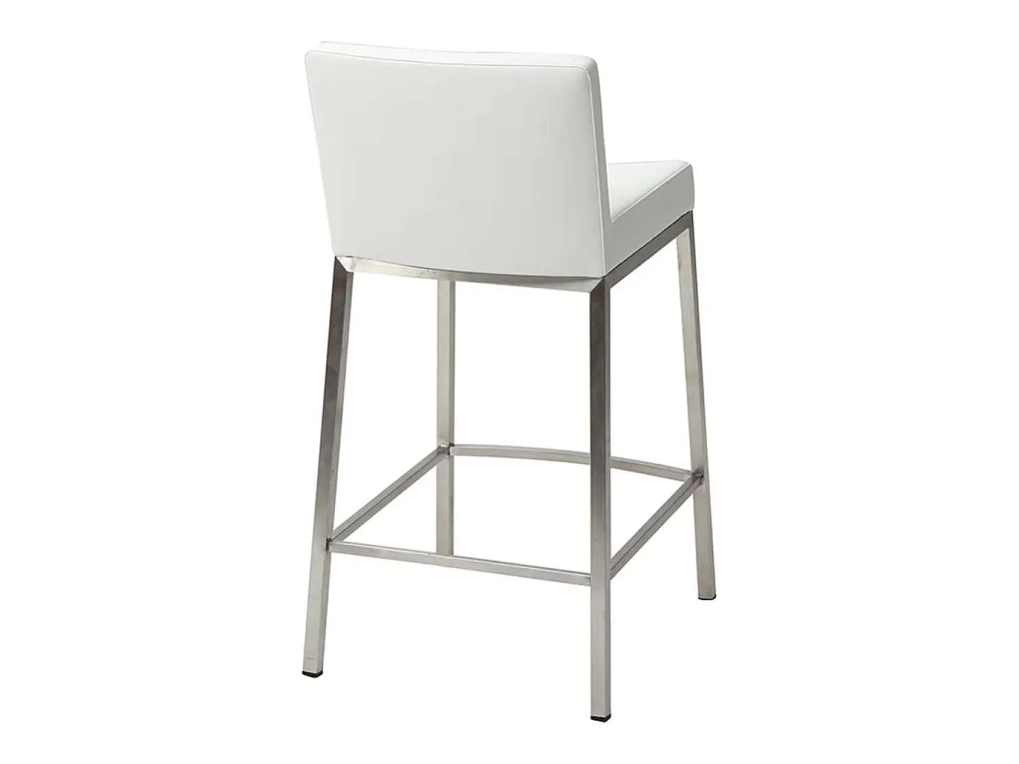 Taburete diseño 66cm blanco lote de 2 EPSILON
