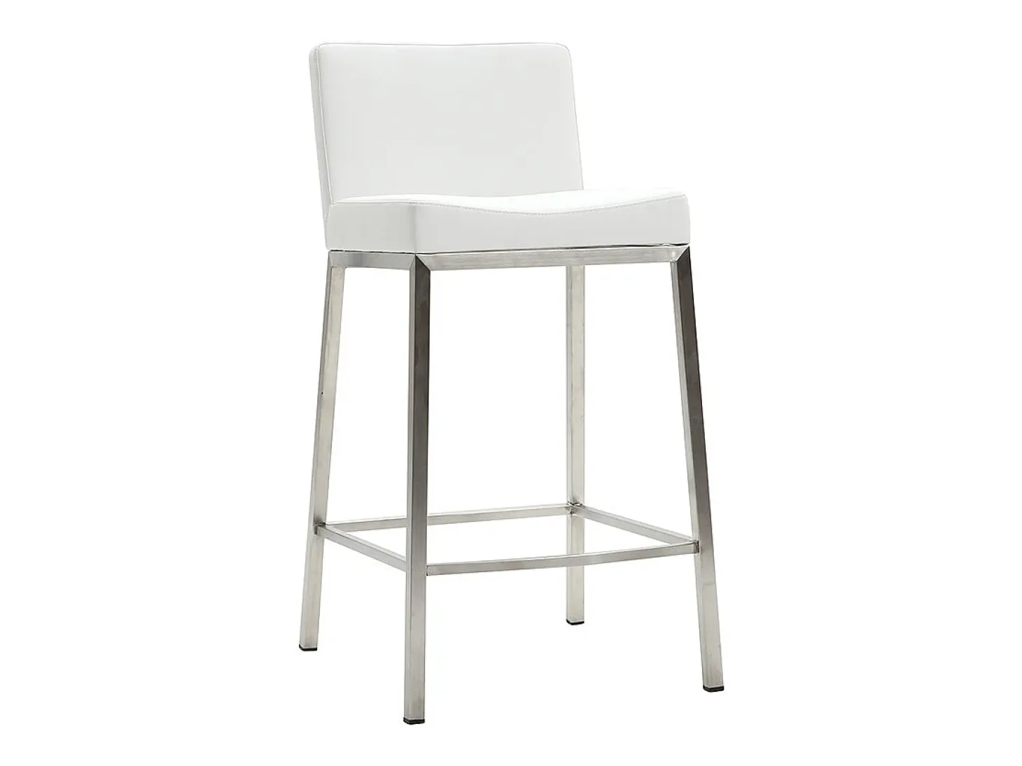 Taburete diseño 66cm blanco lote de 2 EPSILON