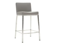 Taburete diseño 66cm gris lote de 2 EPSILON
