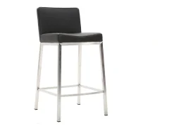 Taburete diseño 66cm negro lote de 2 EPSILON