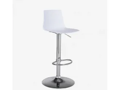 Taburete diseño mate altura regulable cocina bar Grand Soleil Imola Matt - Blanco