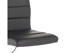 Taburete giratorio moderno de cuero sintético para barra de cocina Pomona - Gris