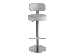 Taburete giratorio tela gris claro jaspeado 4230 ANGEL CERDA
