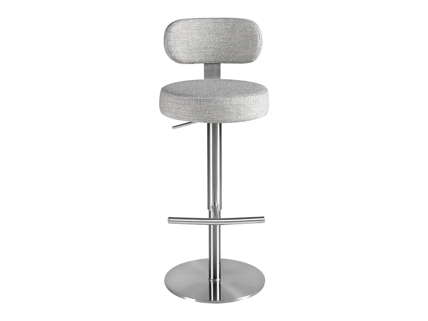 Taburete giratorio tela gris claro jaspeado 4230 ANGEL CERDA