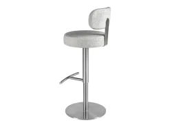 Taburete giratorio tela gris claro jaspeado 4230 ANGEL CERDA