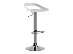Taburete Glen de polipropileno blanco (juego de 2)