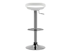 Taburete Glen de polipropileno blanco (juego de 2)