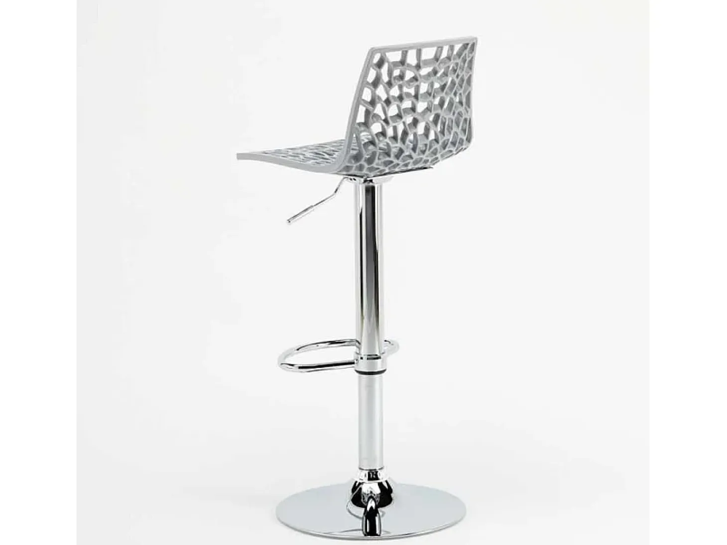 Taburete Grand Soleil SPIDER para cafetería bar cocina alto fijo giratorio reposapiés regulable - Gris