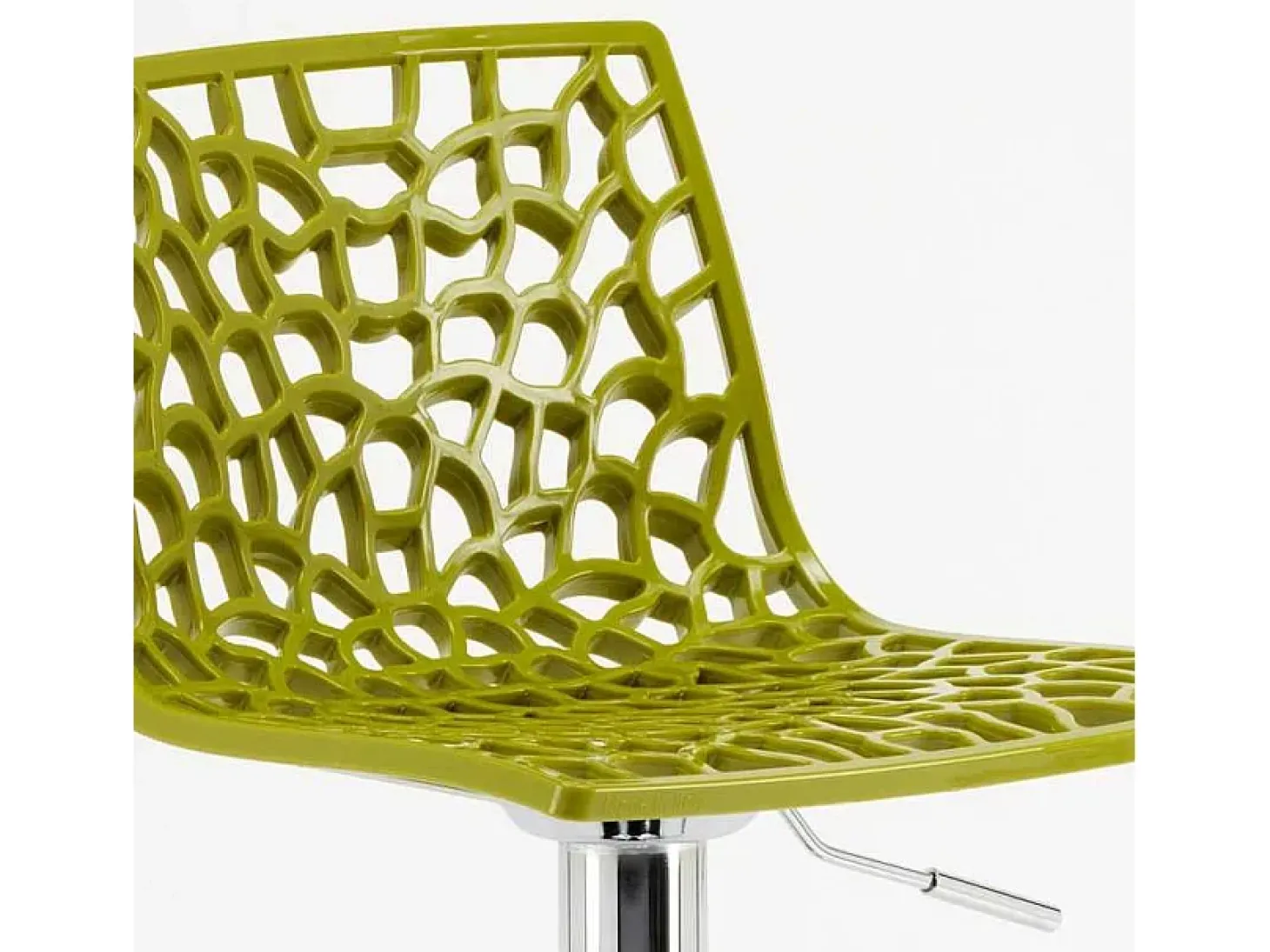 Taburete Grand Soleil SPIDER para cafetería bar cocina alto fijo giratorio reposapiés regulable - Verde