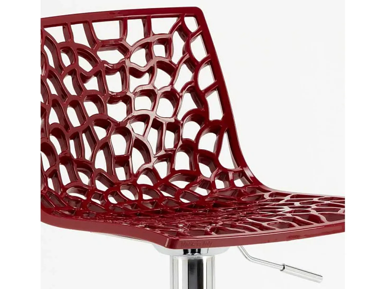 Taburete Grand Soleil SPIDER para cafetería bar cocina alto fijo giratorio reposapiés regulable - Bordeaux