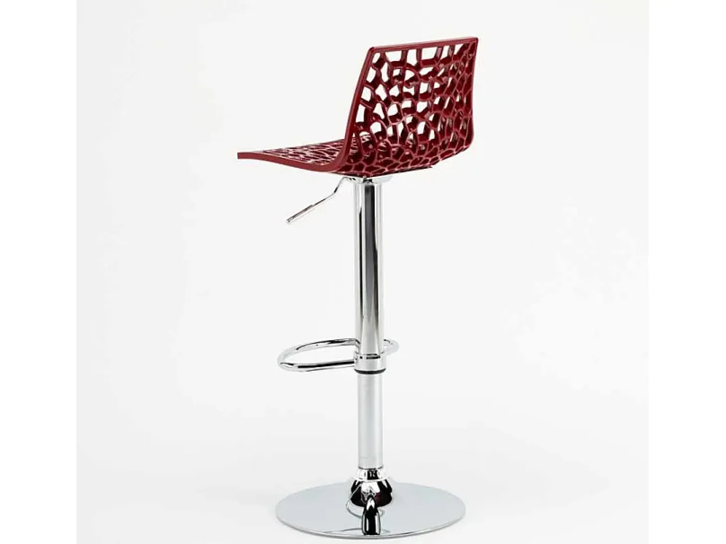Taburete Grand Soleil SPIDER para cafetería bar cocina alto fijo giratorio reposapiés regulable - Bordeaux