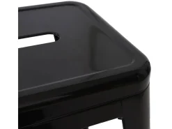 Taburete MCW-A73 (set de 2), negro