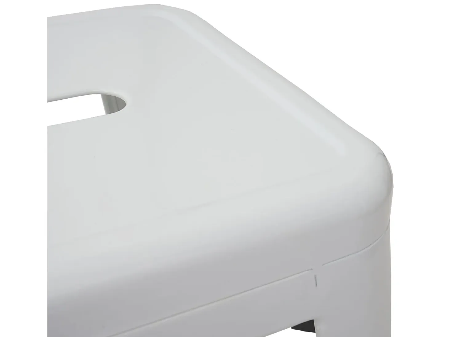 Taburete metálico MCW-A73, blanco