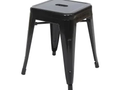 Taburete metálico MCW-A73, negro