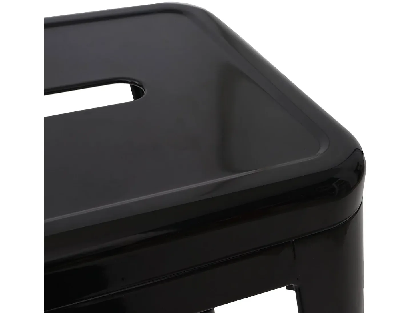 Taburete metálico MCW-A73, negro