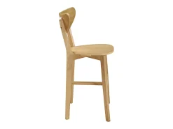 Taburete nórdico roble LEENA (lote de 2)
