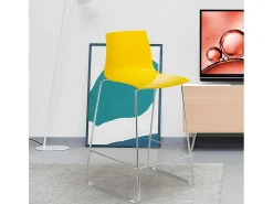 Taburete Para Bar y Cocina 64 cm Grand Soleil Mini Imola De Diseño - Amarillo