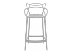 Taburete premium Beliano - Interior y exterior-Color Gris claro-Altura del asiento