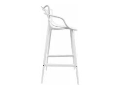 Taburete premium Beliano - Interior y exterior-Color Blanco-Altura del asiento