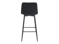 Taburete Valora KODA de terciopelo negro (x2)