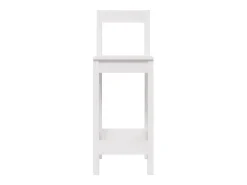 Taburetes altos 2 unidades madera maciza pino blanco 40x41,5x112 cm