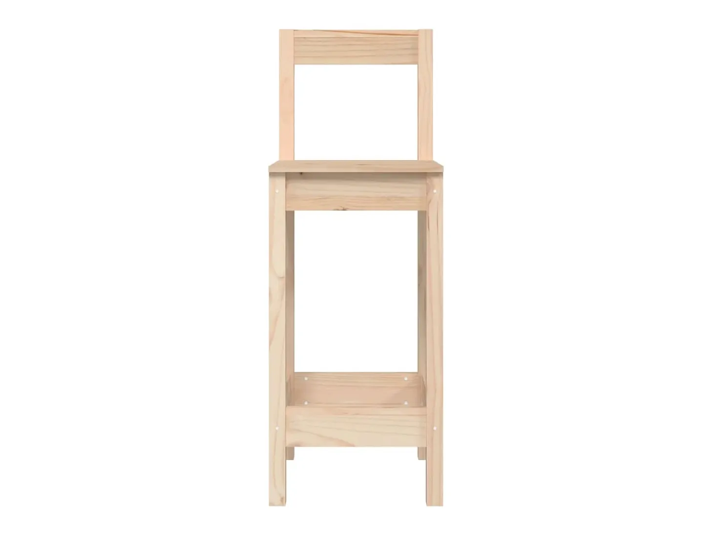 Taburetes altos 2 unidades madera maciza de pino 40x41,5x112 cm