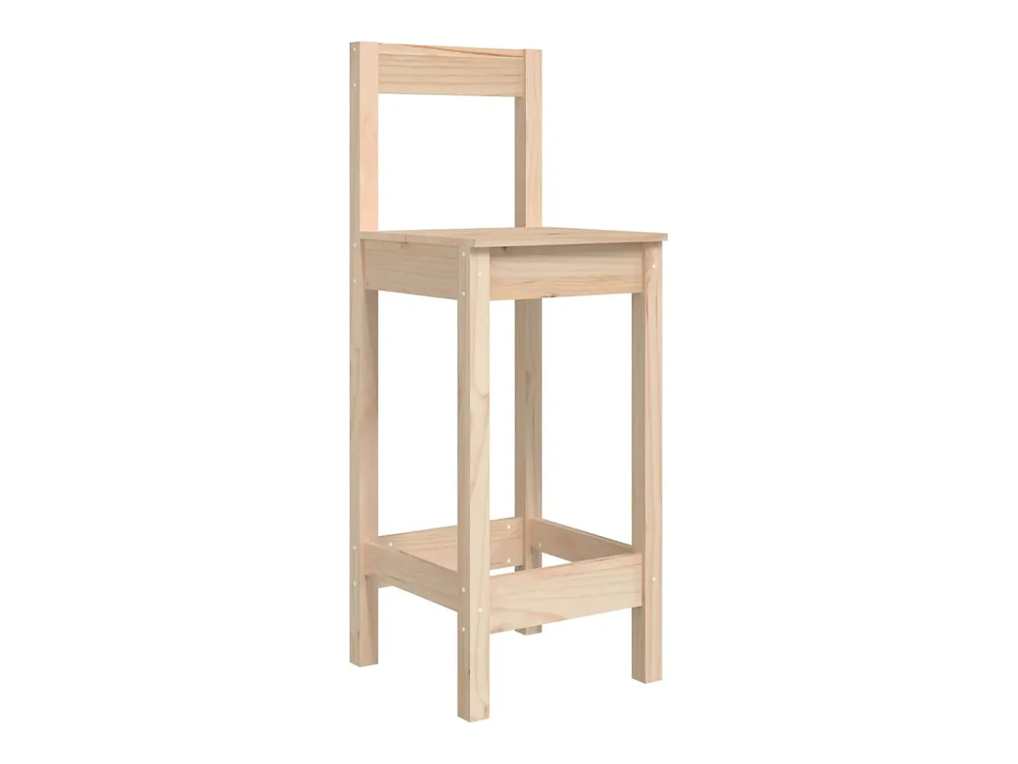Taburetes altos 2 unidades madera maciza de pino 40x41,5x112 cm