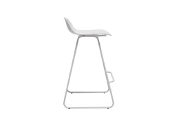 Taburetes de bar blancos A65 cm (lote de 2) ELLA
