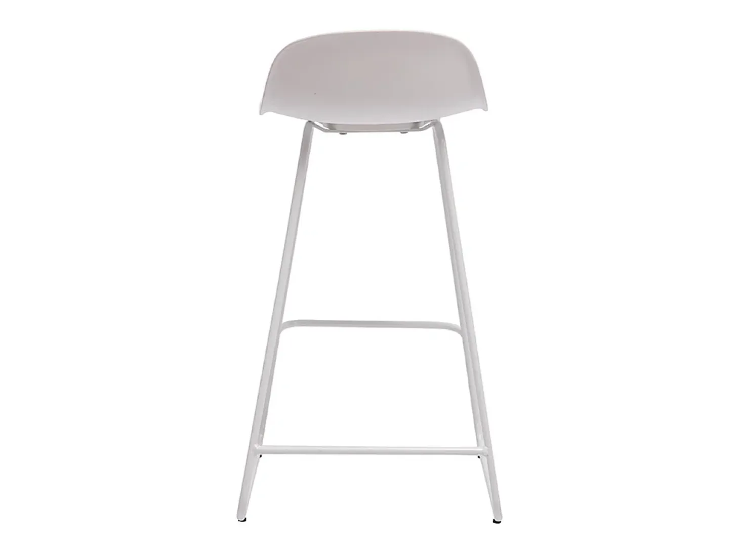 Taburetes de bar blancos A65 cm (lote de 2) ELLA