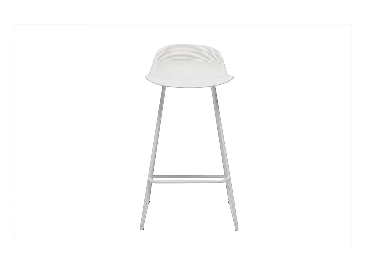 Taburetes de bar blancos A65 cm (lote de 2) ELLA