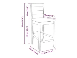 Taburetes de bar con cojines 2 uds madera maciza blanca caucho
