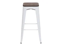 Taburetes de bar MCW-A73 (juego de 4), blanco