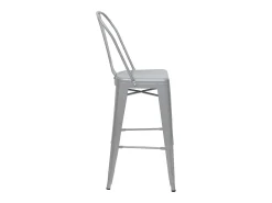Taburetes de bar MCW-A73 metal (juego de 2), gris
