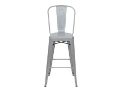 Taburetes de bar MCW-A73 metal (juego de 2), gris