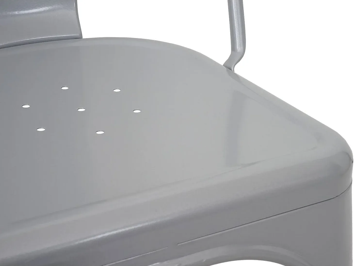 Taburetes de bar MCW-A73 metal (juego de 2), gris