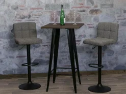 Taburetes de bar MCW-G87 (juego de 2), gris oscuro