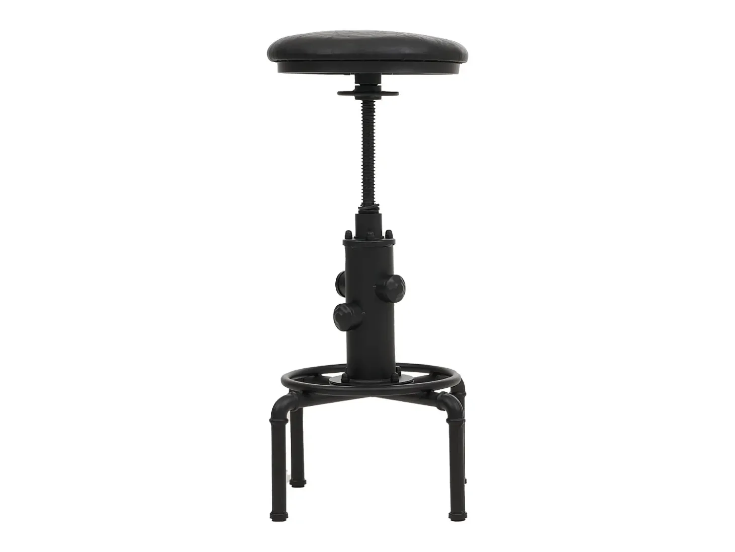 Taburetes de bar MCW-N23 (juego de 2), negro