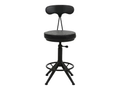 Taburetes de bar MCW-O84 (juego de 2), negro