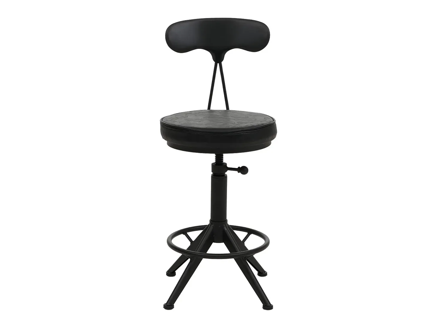 Taburetes de bar MCW-O84 (juego de 2), negro