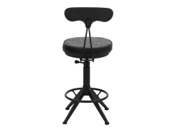 Taburetes de bar MCW-O84 (juego de 2), negro