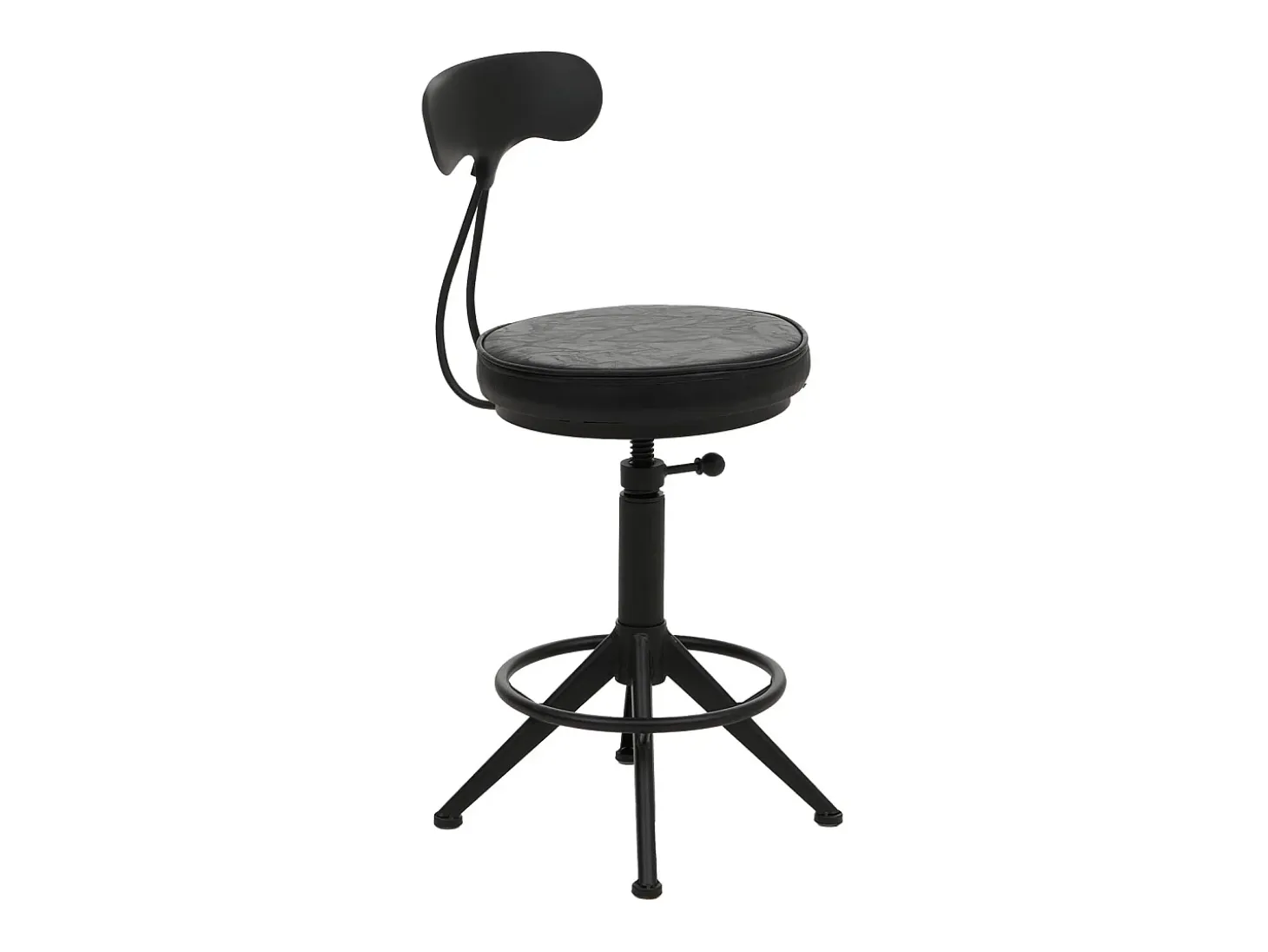 Taburetes de bar MCW-O84 (juego de 2), negro