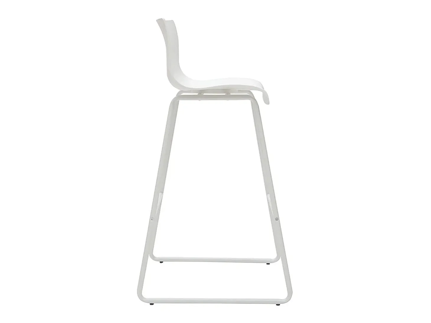 Taburetes de bar modernos blancos 76 cm (lote de 2) ONA