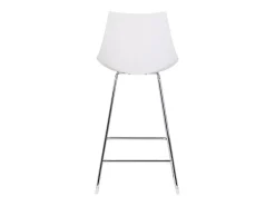 Taburetes de bar modernos blancos 65 cm (lote de 2) JUNE